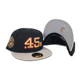 Black Houston Colt .45's Stone Visor Gray Bottom Celebrating 40 Years Side Patch New Era 59Fifty Fitted
