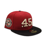 Brick Red Houston Colt .45's Black Visor Seashell Bottom Celebrating 40 Years Side Patch New Era 59Fifty Fitted