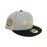 Everest Green Houston Astros Black Visor Gray Bottom 45th Anniversary Side patch New Era 59Fifty Fitted