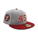 Gray Houston Colt .45s Brick Visor Green Bottom 40th Anniversary Side Patch New Era 59Fifty Fitted