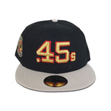 Black Houston Colt .45's Stone Visor Gray Bottom Celebrating 40 Years Side Patch New Era 59Fifty Fitted