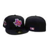 Black Houston Astros Grape Purple Bottom 2005 World Series Side patch New Era 59Fifty Fitted