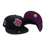 Black Houston Astros Grape Purple Bottom 2005 World Series Side patch New Era 59Fifty Fitted