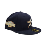 Navy Blue Houston Astros Icy Blue Bottom 2004 All Star Game Side Patch New Era 59Fifty Fitted