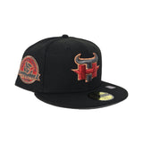 Black Houston Texans Gray Bottom 2002 Inaugural Season Side Patch New Era 59Fifty Fitted