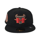 Black Houston Texans Gray Bottom 2002 Inaugural Season Side Patch New Era 59Fifty Fitted