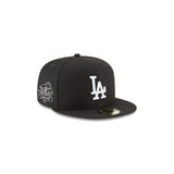 Black Los Angeles Dodgers Gray Bottom 2024 World Series Champions Side Patch New Era 59Fifty Fitted