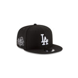 Black Los Angeles Dodgers Gray Bottom 2024 World Series Champions Side Patch New Era 9Fifty Snapback