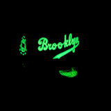 Black Glow In The Dark Brooklyn Dodgers Gray Bottom 1942 All Star Game Side Patch New Era 59Fifty Fitted