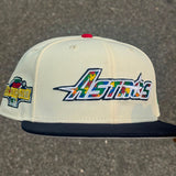 *** PRE-ORDER ARRIVING MID NOVEMEBR OFF WHITE AUTISM AWARENESS  HOUSTON ASTROS BLACK VISOR Visor GRAY BOTTOM 2004 ALL STAR GAME SIDE PATCH NEW ERA 59FIFTY FITTED