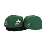 Kelly Green Dallas Stars Black Visor Gray Bottom 2007 All Star Game Side Patch New Era 59Fifty Fitted