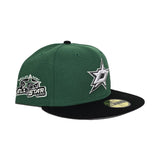 Kelly Green Dallas Stars Black Visor Gray Bottom 2007 All Star Game Side Patch New Era 59Fifty Fitted