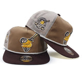 Khaki San Diego Padres Brown Visor Stone Trucker Green Bottom 40th Anniversary Side Patch New Era Snapback