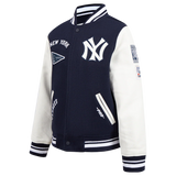 Navy Blue New York Yankees Pro Standard Big Kids Varsity Jacket