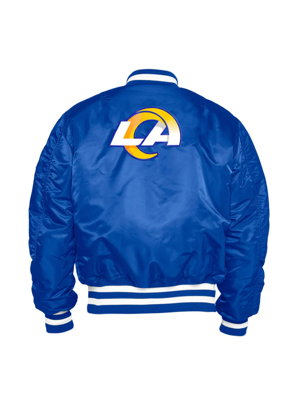 Los Angeles Rams Alpha Industries X New Era Reversible MA-1 Bomber