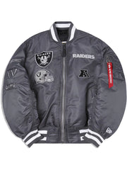 ジャケット・アウター Black by VANQUISH raiders jacket gray Black by VANQUISH raiders jacket gray