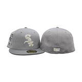 Light Gray Chicago White Sox Storm Gray Visor Gray Bottom 95 Years Side Patch New Era 59Fifty Fitted