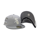 Light Gray Chicago White Sox Storm Gray Visor Gray Bottom 95 Years Side Patch New Era 59Fifty Fitted