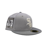 Light Gray Chicago White Sox Storm Gray Visor Gray Bottom 95 Years Side Patch New Era 59Fifty Fitted