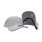 Light Gray Toronto Blue Jays Curved Brim Gray Bottom 40th Season Side Patch New Era 9Forty Snapback