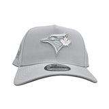 Light Gray Toronto Blue Jays Curved Brim Gray Bottom 40th Season Side Patch New Era 9Forty Snapback