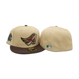 Vegas Gold Los Angeles Angels Brown Visor Green Bottom 40th Season Side Patch New Era 59Fifty Fitted