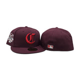 Maroon Cincinnati Reds Gray Bottom 150th Anniversary Side Patch New Era 59Fifty Fitted