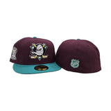 Pre-Order Arriving End Of November Maroon Anaheim Mighty Ducks Teal Visor Gray Bottom 30th Anniversary Side Patch New Era 59Fifty Fitted