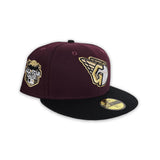 Maroon Cleveland Guardians Black Visor Gray Bottom 2023 All Star Game Side Patch New Era 59Fifty Fitted