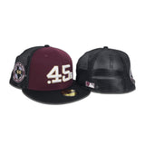 Maroon Houston Colt .45's Black Trucker Gray Bottom Celebrating 40 Years Side Patch New Era 59Fifty Fitted