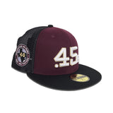 Maroon Houston Colt .45's Black Trucker Gray Bottom Celebrating 40 Years Side Patch New Era 59Fifty Fitted