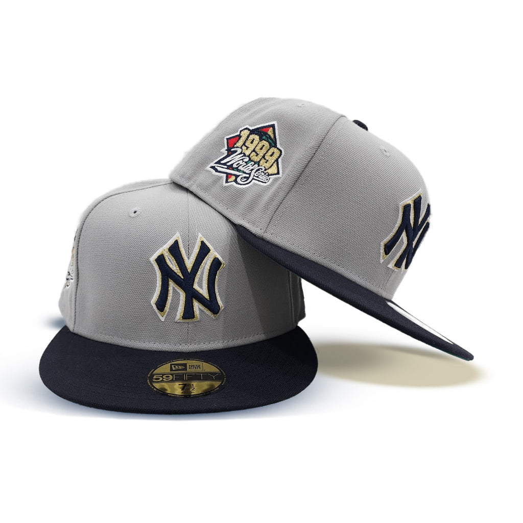 Yankees World Series 1998 59FIFTY New Era Dark Green Fitted Hat Cap Gray  Bottom