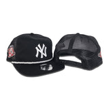 Black Trucker New York Yankees Green Bottom 100th Anniversary Side Patch New Era Snapback