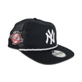 Black Trucker New York Yankees Green Bottom 100th Anniversary Side Patch New Era Snapback