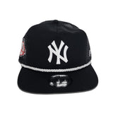 Black Trucker New York Yankees Green Bottom 100th Anniversary Side Patch New Era Snapback