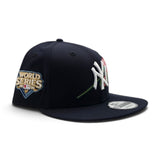 Navy Blue New York Yankees Rose Pink Bottom 2009 World Series Series Side Patch New Era 9Fifty Snapback