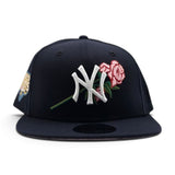 Navy Blue New York Yankees Rose Pink Bottom 2009 World Series Series Side Patch New Era 9Fifty Snapback