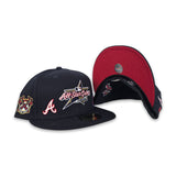 Navy Blue 2025 All Star Game Atlanta Braves Red Bottom New Era 59Fifty Fitted