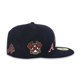 Navy Blue 2025 All Star Game Atlanta Braves Red Bottom New Era 59Fifty Fitted