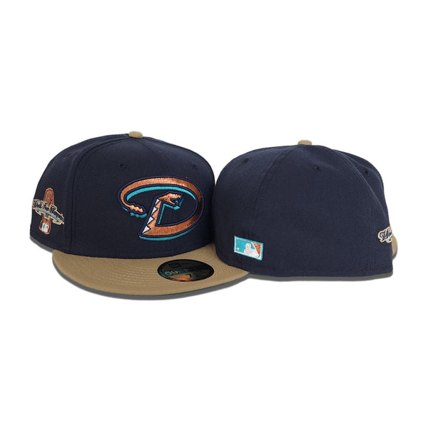 Navy Blue Arizona Diamondbacks Khaki Visor Green Bottom 2001 World Ser ...