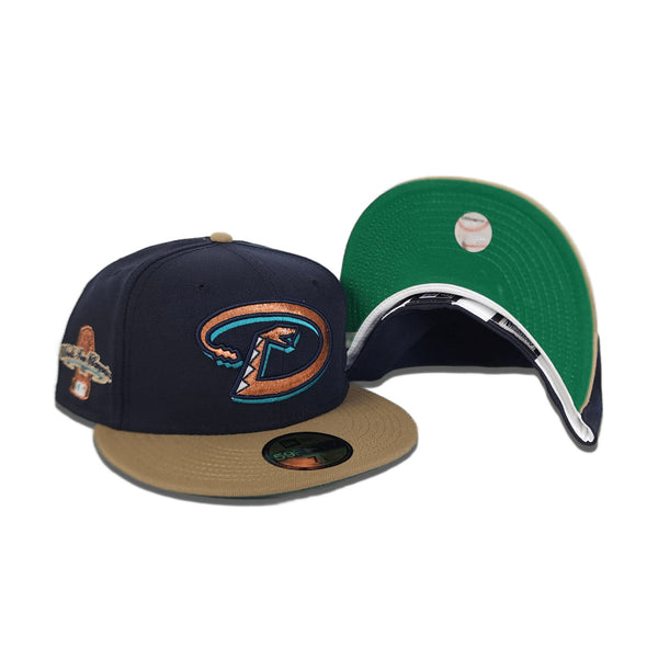 Navy Blue Arizona Diamondbacks Khaki Visor Green Bottom 2001 World Ser ...