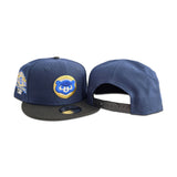 Navy Blue Chicago Cubs Black Visor Gray Bottom 1990 All Star Game Side Patch New Era 9Fifty Snapback