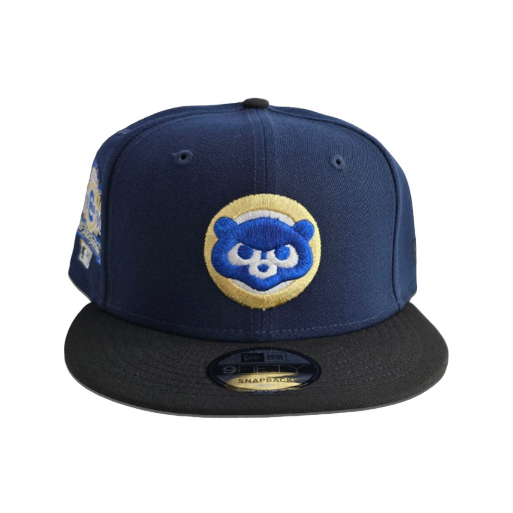 Navy Blue Chicago Cubs Black Visor Gray Bottom 1990 All Star Game Side Patch New Era 9Fifty Snapback