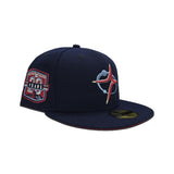 Navy Blue Houston Sugar Land Space Cowboys Red Bottom 20th Anniversary Side Patch New Era 59Fifty Fitted