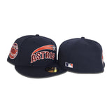 Navy Blue Houston Astros Gray Bottom 1968 All Star Game Side Patch New Era 59Fifty Fitted