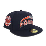 Navy Blue Houston Astros Gray Bottom 1968 All Star Game Side Patch New Era 59Fifty Fitted