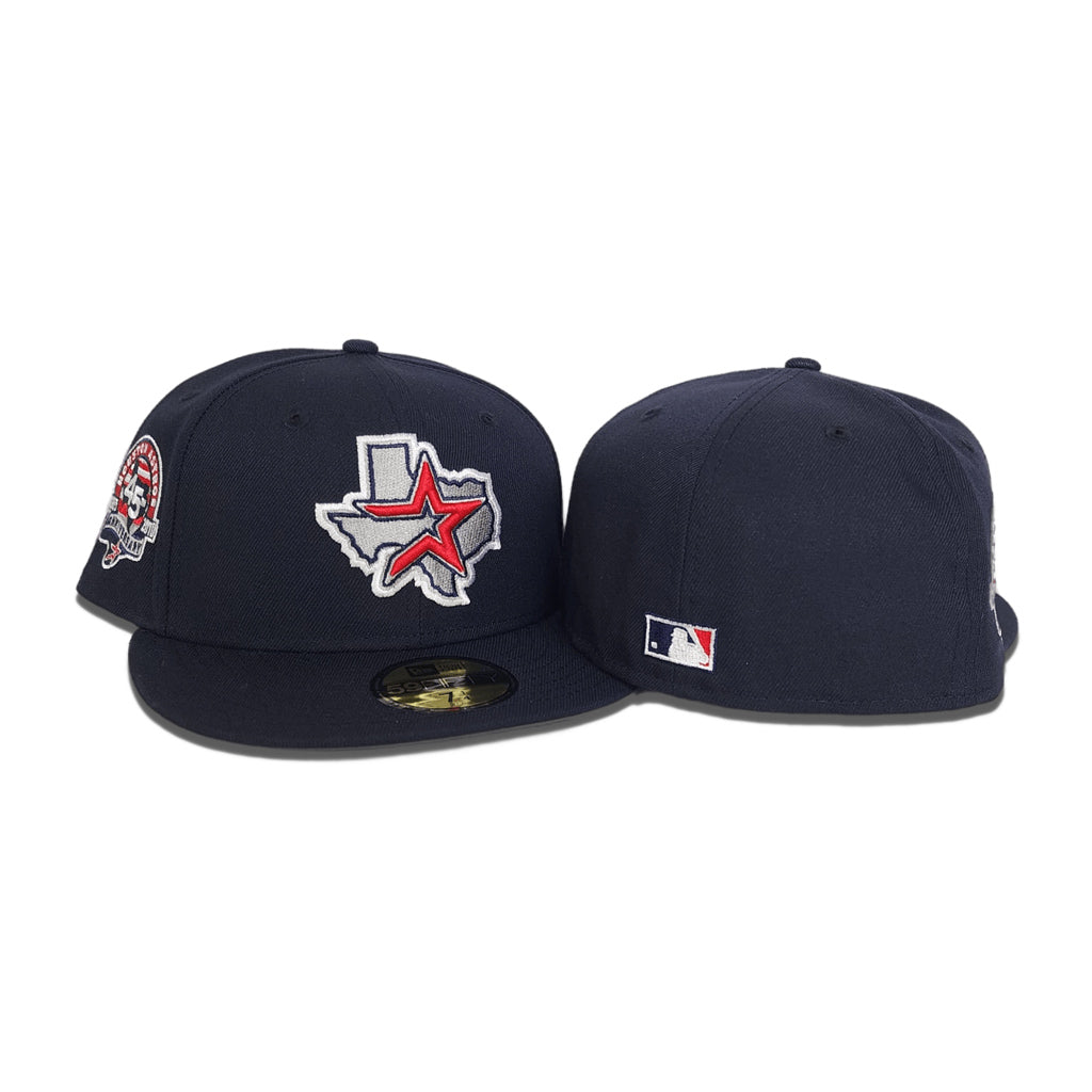 Navy Blue Houston Astros City Patch Gray Bottom New Era 59FIFTY Fitted 7 1/8
