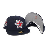 Navy Blue Houston Astros Gray Bottom 45th Anniversary Side Patch New Era 59Fifty Fitted