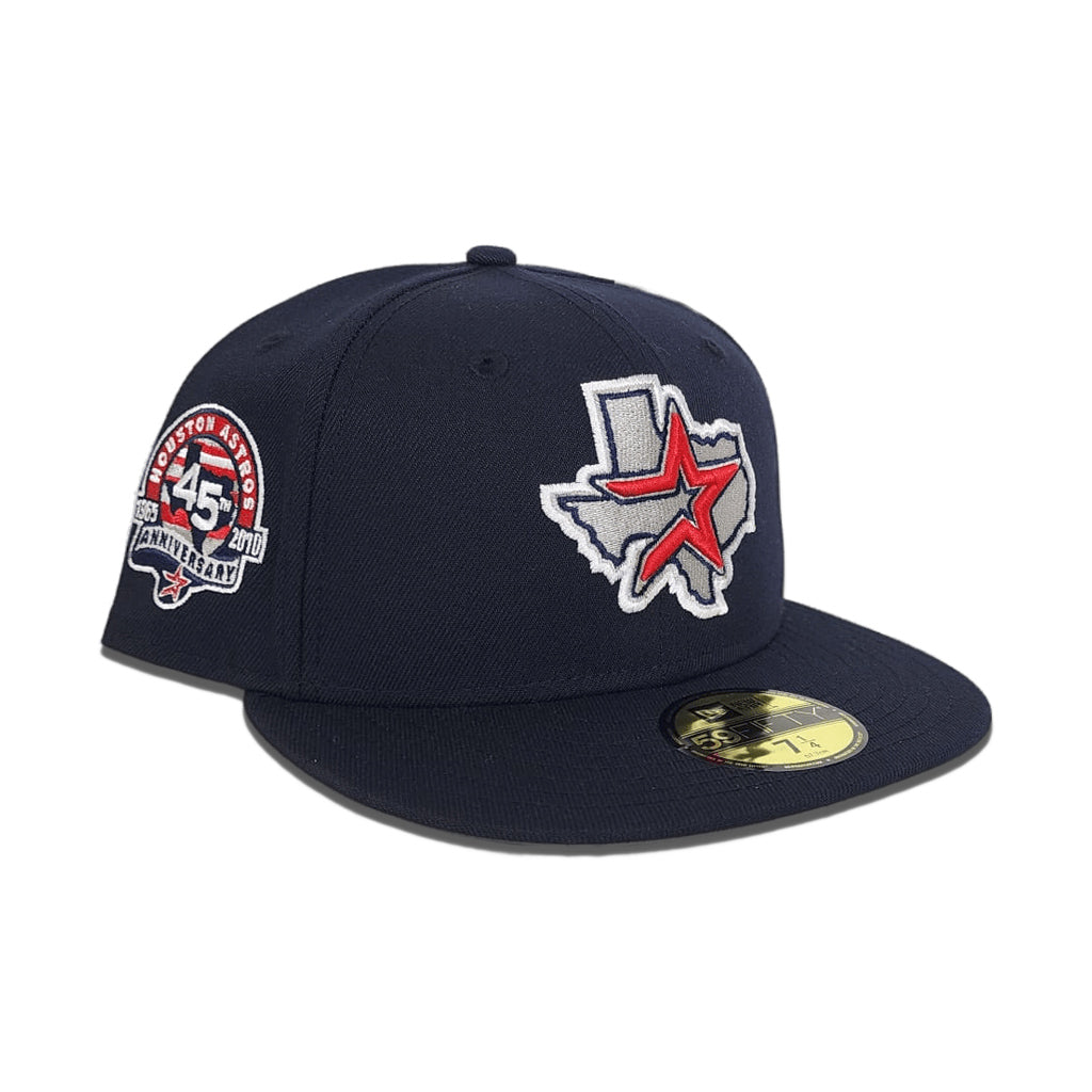 Black Houston Astros 45th Anniversary New Era 59FIFTY Fitted Hat 75/8