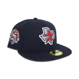 Navy Blue Houston Astros Gray Bottom 45th Anniversary Side Patch New Era 59Fifty Fitted